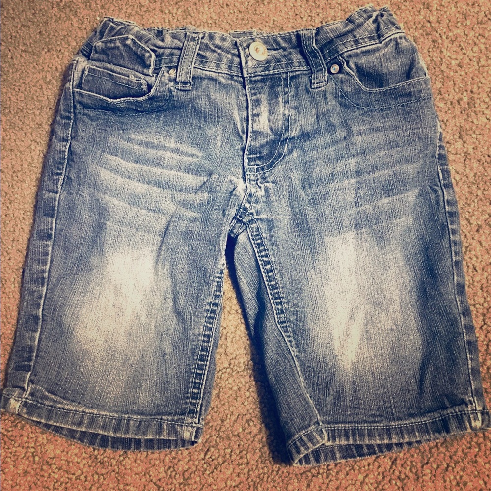 Faded Glory Kids Girls Denim Jean Shorts Size 7